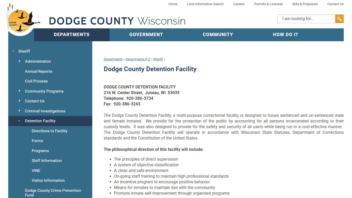 Dodge County Detention Facility | Dodge County, WI